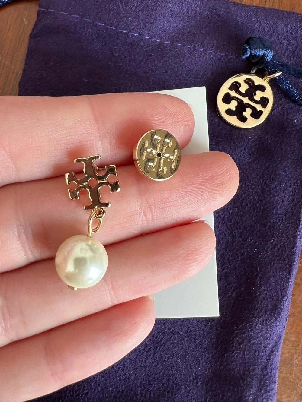 Tory Burch Moondance Pearl Drop Earrings
